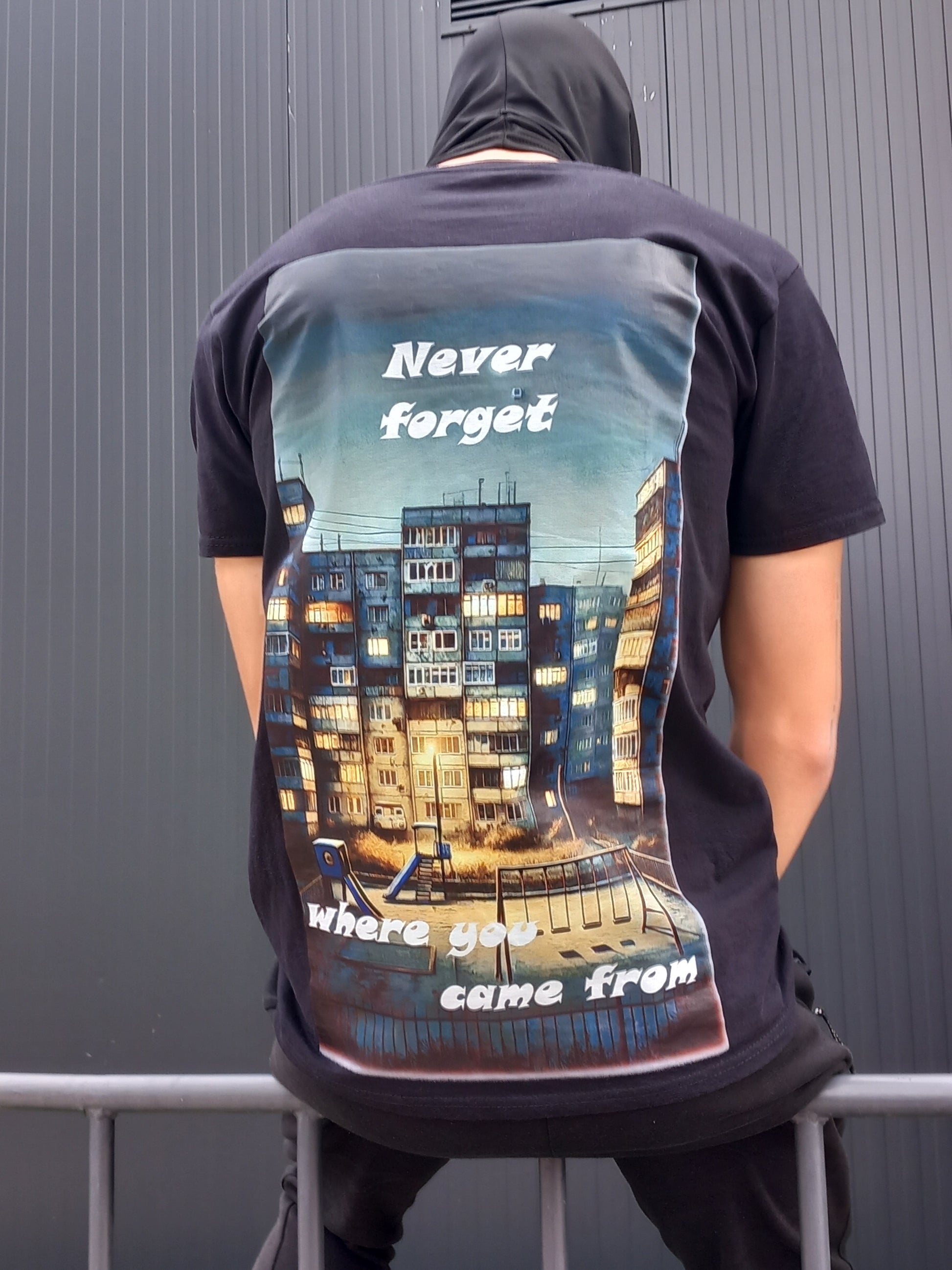 Тениска-“Never forget where you came from”
